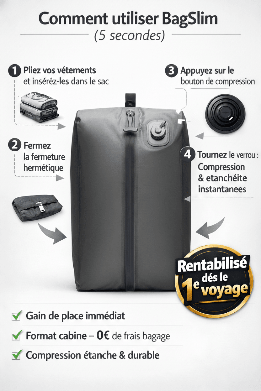 Meilleur organisateur valise 2026 : comparatif complet - BagSlim