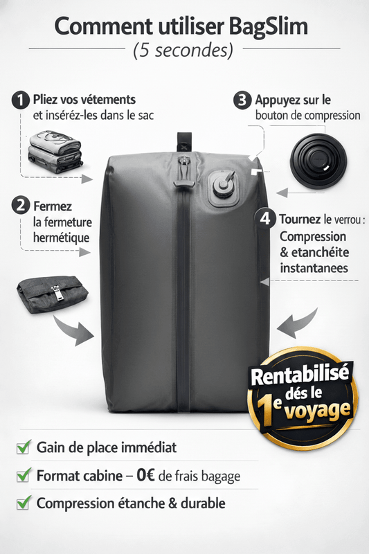 Meilleur organisateur valise 2026 : comparatif complet - BagSlim