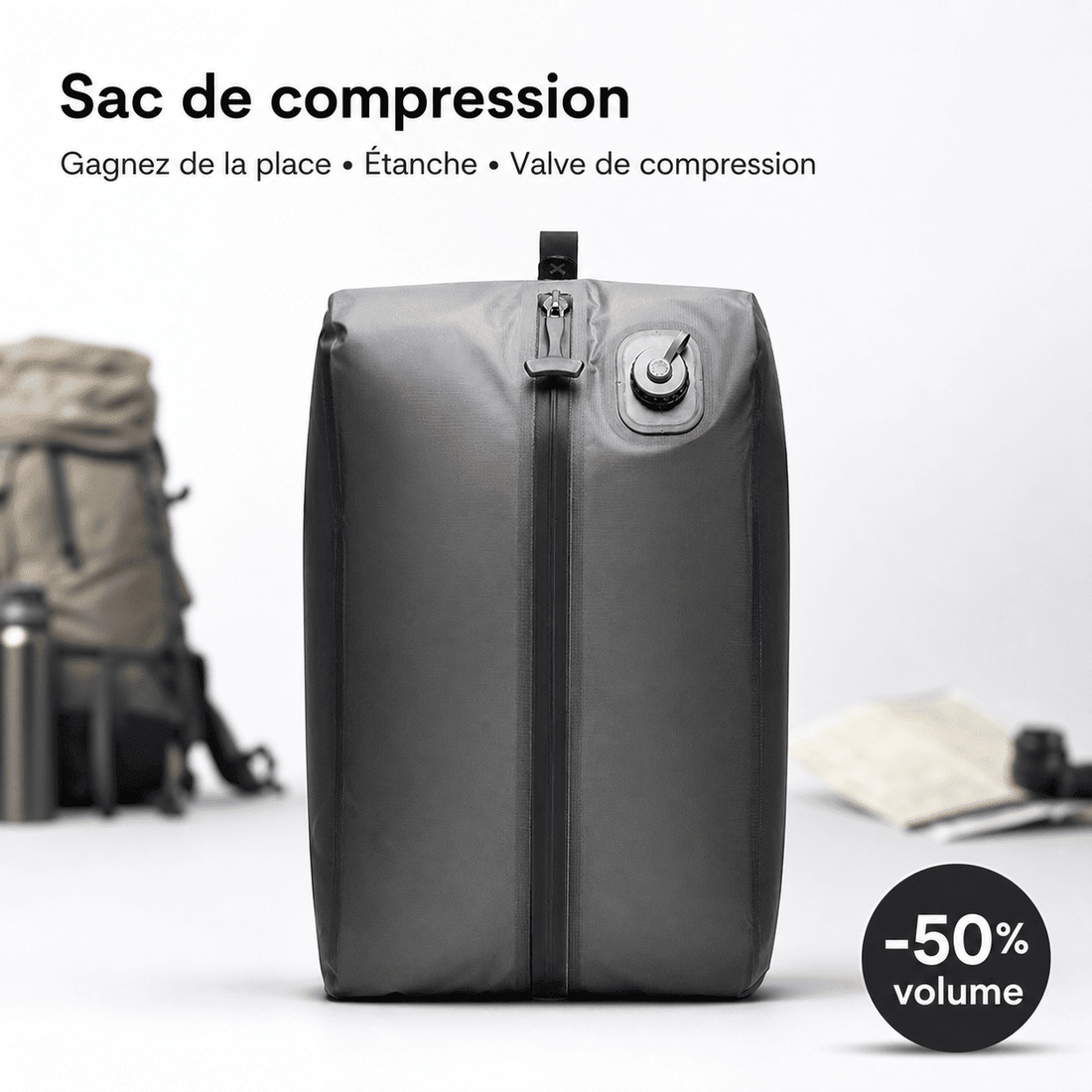 Où acheter un sac de compression voyage avec pompe USB-C intégrée fiable ? - BagSlim