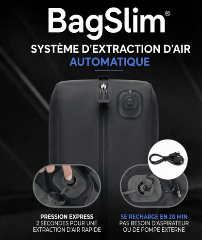 Sac de compression voyage automatique pompe USB - C intégrée BagSlim - BagSlim - Nom du produit - caractéristique principale - marqueproduct_title - rangement bagage | BagSlim