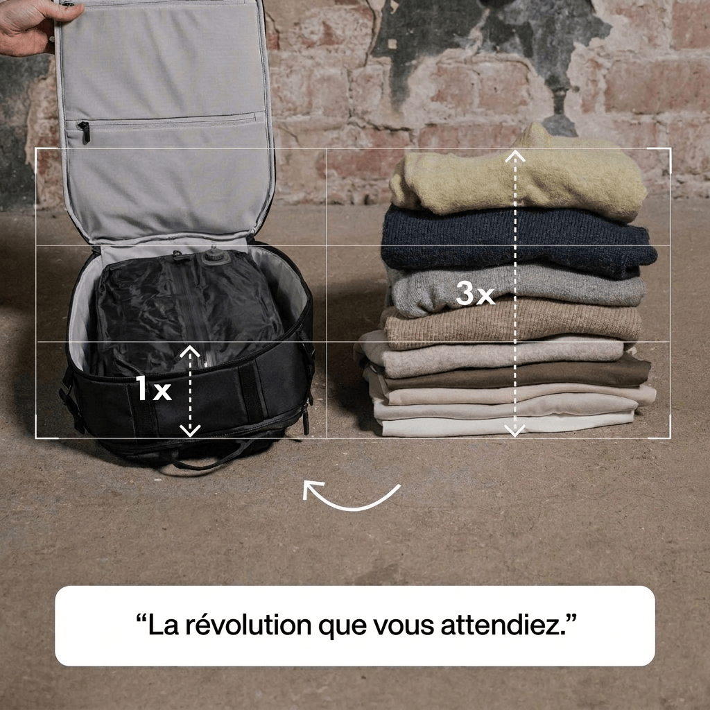 Sac de compression voyage Bagslim - BagSlim - Nom du produit - caractéristique principale - marqueproduct_title - rangement bagage | BagSlim